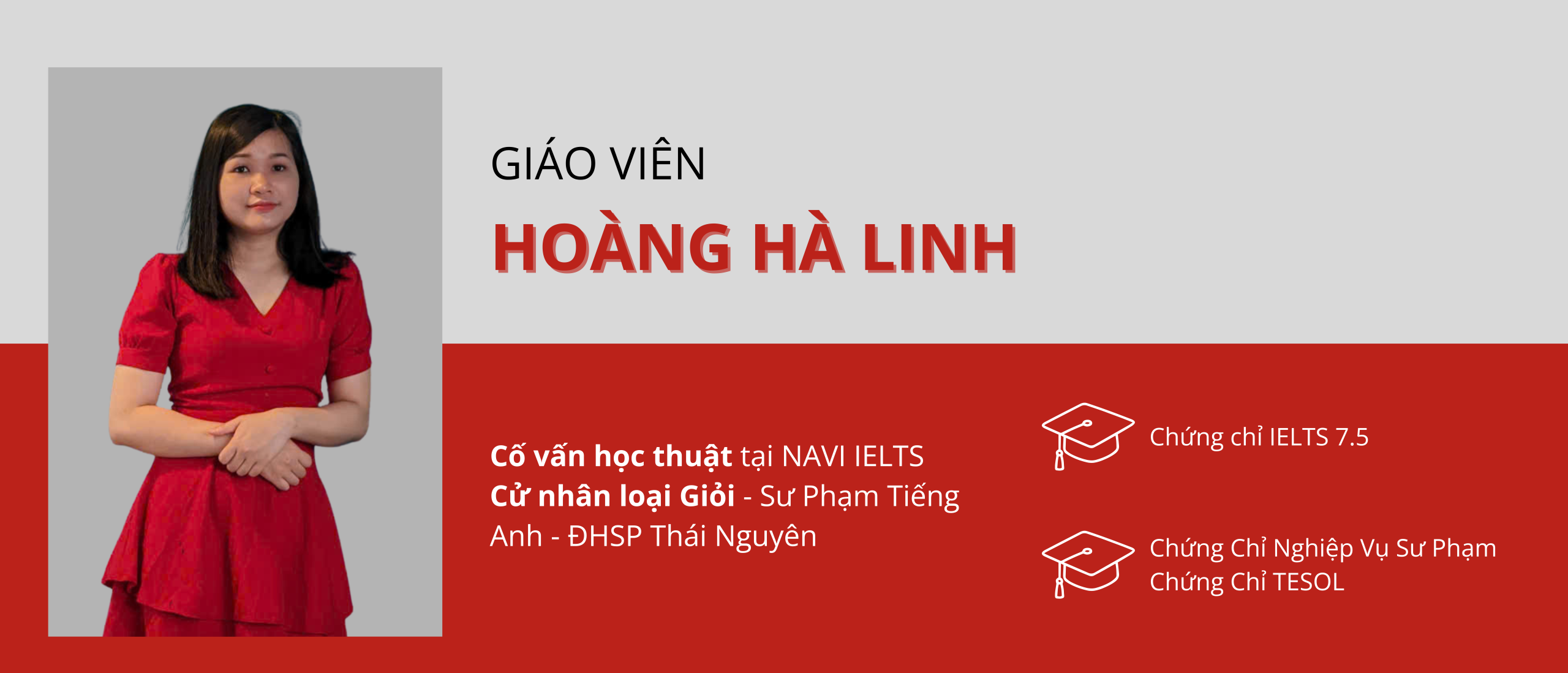 Thông tin Giáo viên <br> Hoàng Hà Linh
